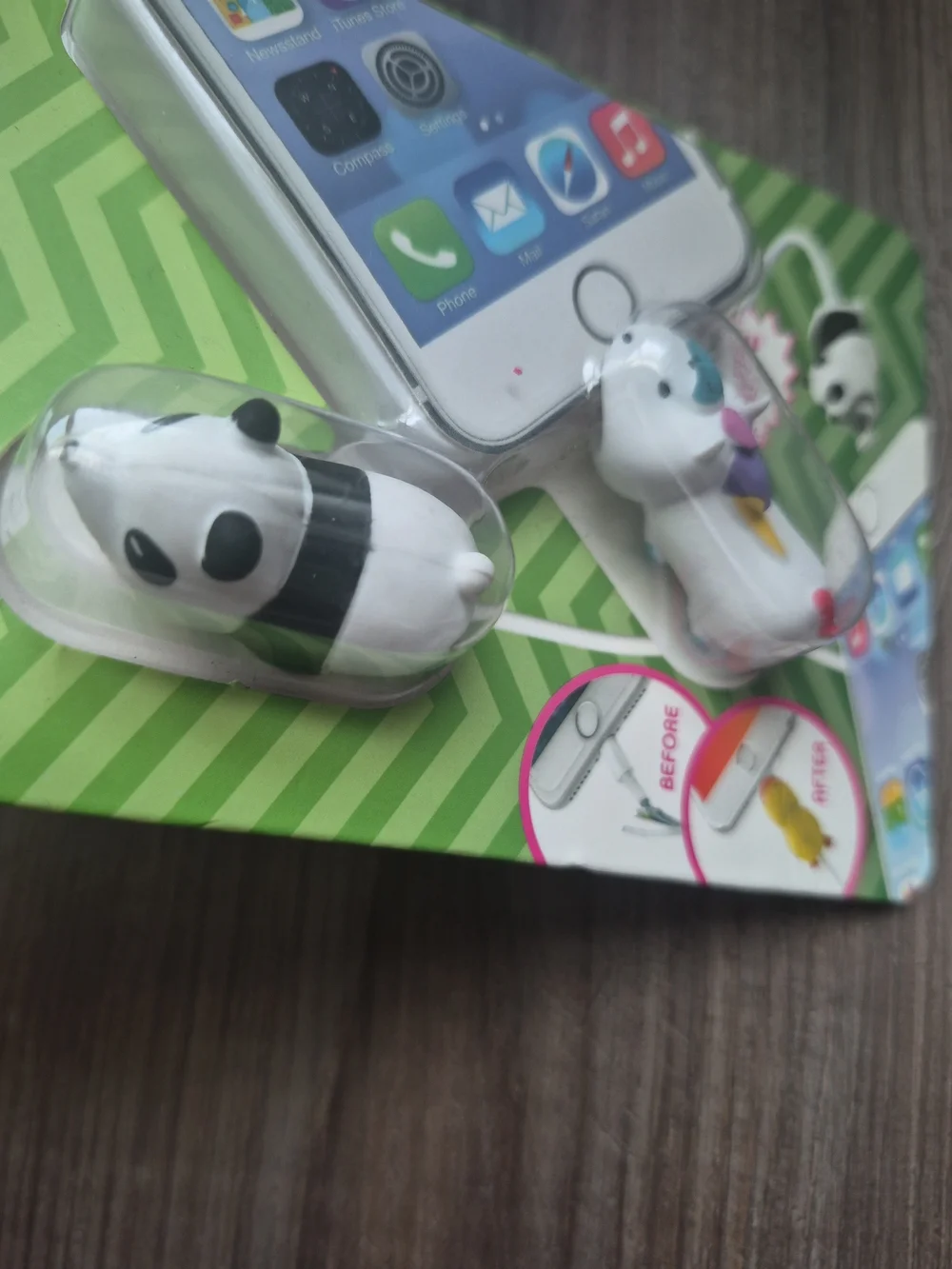 Tzumi Cord Bytes Cable Protectors - White Panda & White Unicorn
